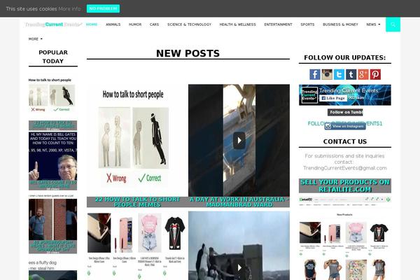 PT Magazine theme site design template sample