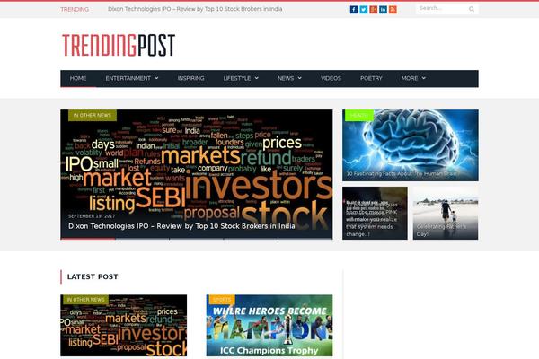 Site using WP Post Navigation plugin