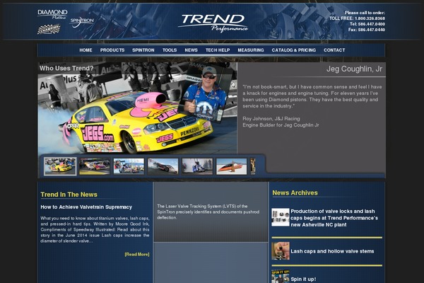 Trend theme site design template sample