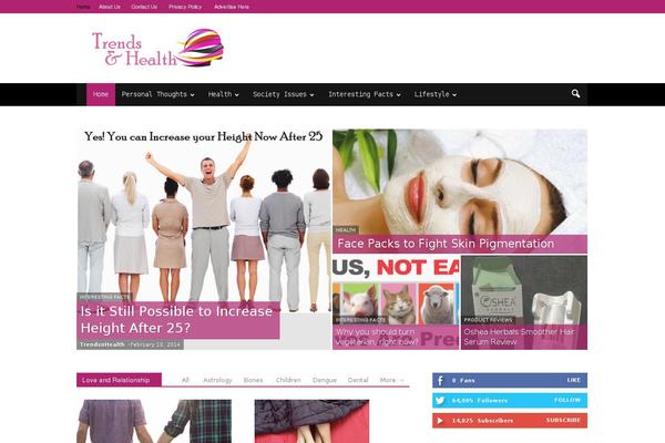 Newspaper theme site design template sample
