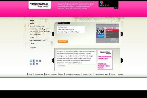 Trends theme site design template sample