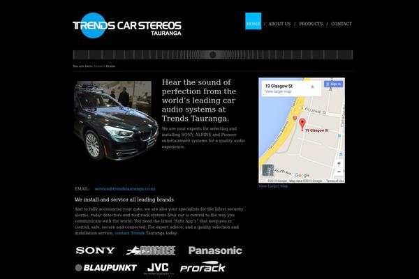 Trends theme site design template sample