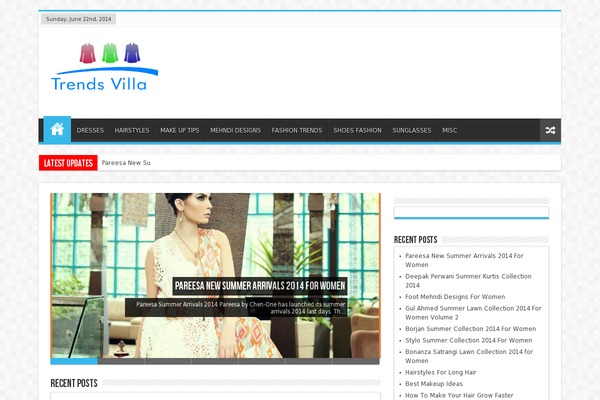 Sahifa theme site design template sample