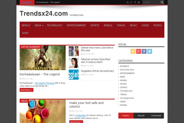 Jarida theme site design template sample