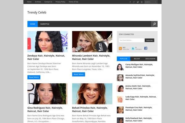 Magazon theme site design template sample