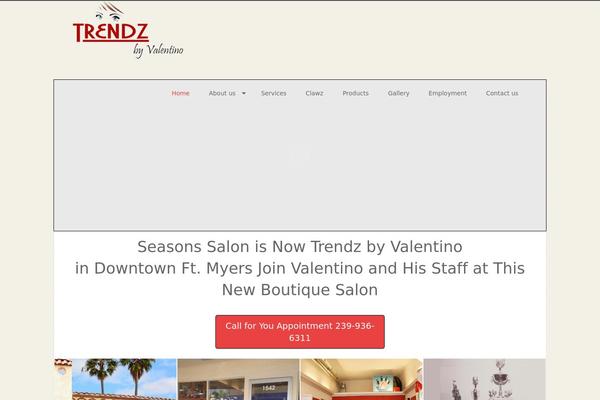 Thebeautysalon2 theme site design template sample