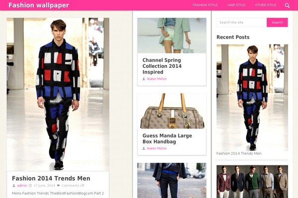 Pinstagram theme site design template sample