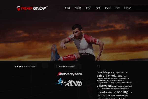 Fitness theme site design template sample