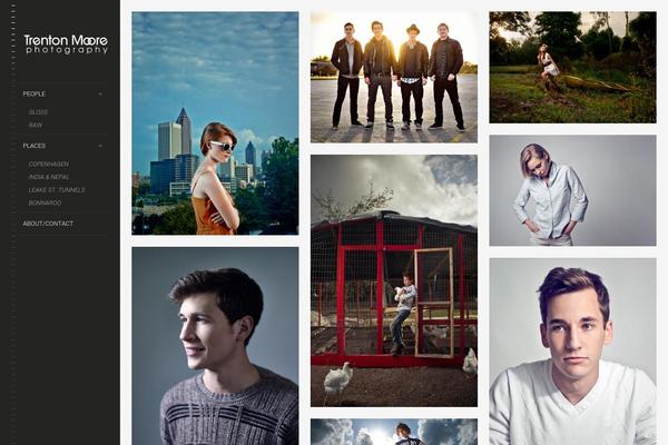 LENS theme site design template sample