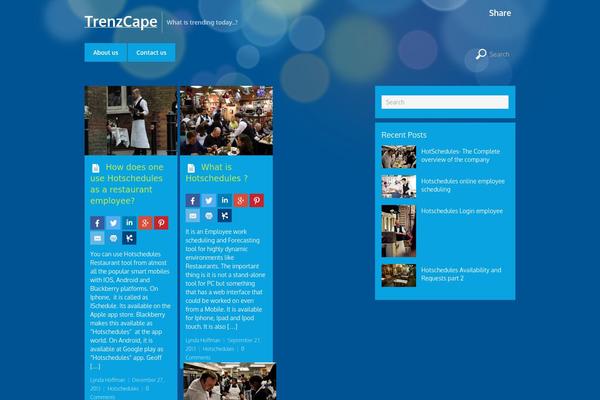 Metro theme site design template sample