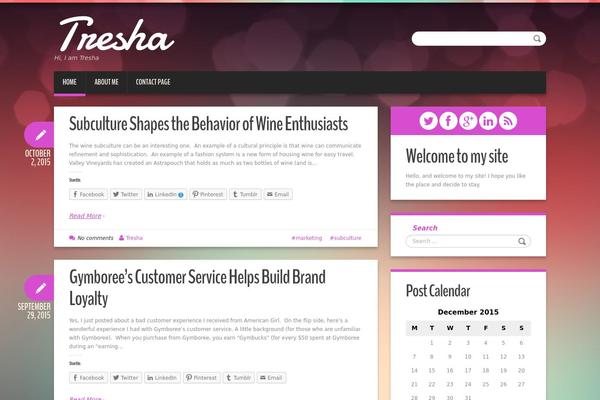 Duena theme site design template sample