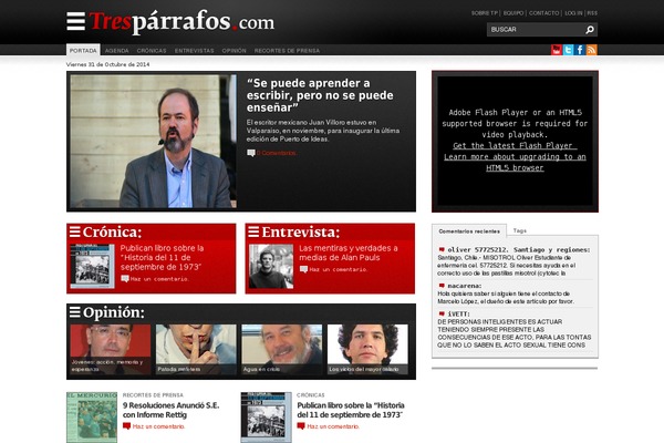 tresparrafos.com site used Tp