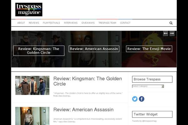 FlyMag theme site design template sample