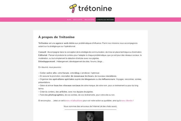 tretonine.fr site used Trim