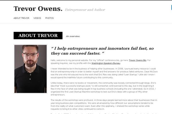 trevorowens.com site used MyCV