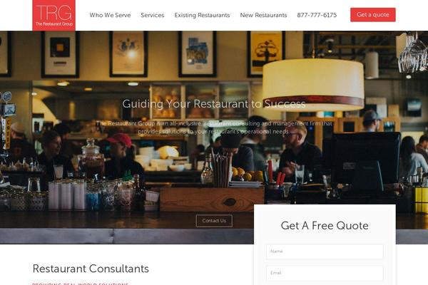 Trg theme site design template sample