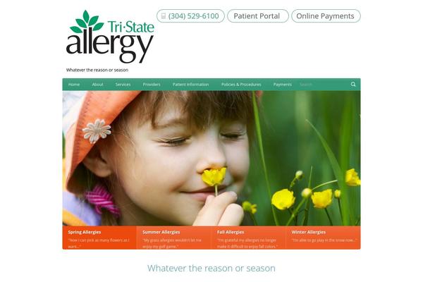 tri-stateallergy.com site used Healthpress Theme