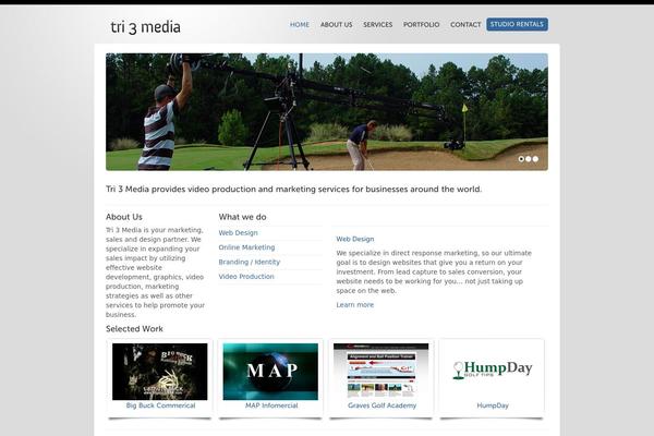 Presenter-wp theme site design template sample