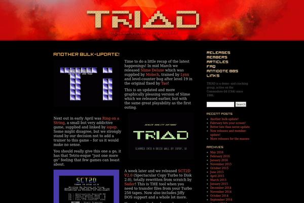 triad.se site used Triad