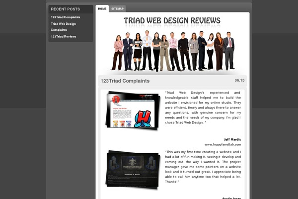 Gluttony theme site design template sample