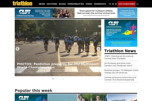 Triathlon theme site design template sample