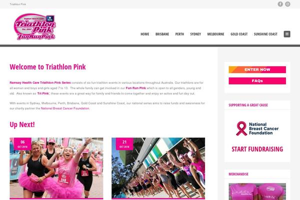 triathlonpink.com.au site used Tripink