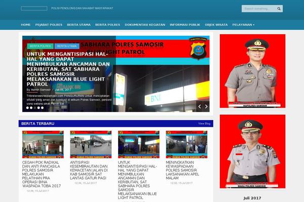 Allegro theme site design template sample