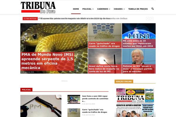 Newspaper theme site design template sample