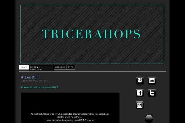 tricerahops.com site used Thesis_182