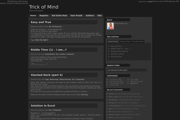 Maze theme site design template sample