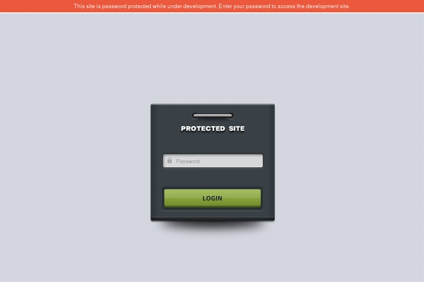 Site using Hide My Site plugin