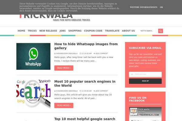 trickwala.com site used Caps