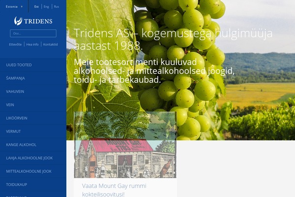 tridens.ee site used Tridens