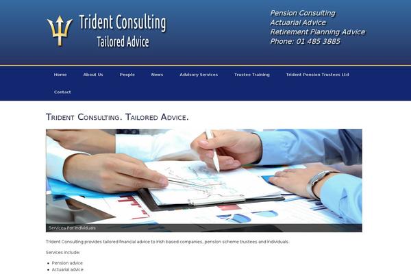 Vantage theme site design template sample