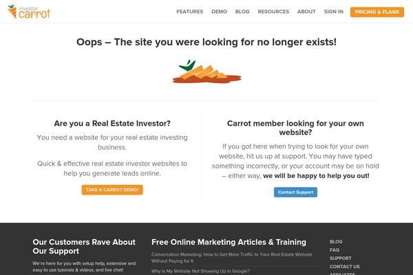 Oncarrot theme site design template sample