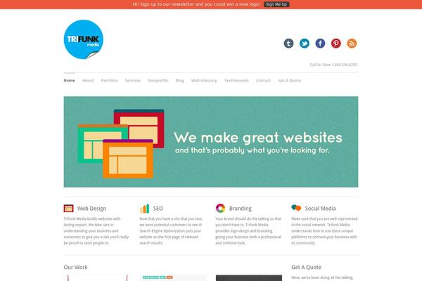 Clarity theme site design template sample