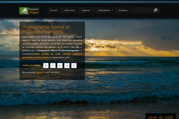 Storm theme site design template sample