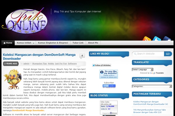 Mystique theme site design template sample