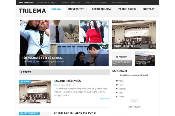 trilema.al site used Blog-seeker