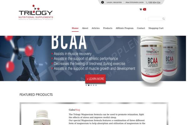 Trilogy theme site design template sample