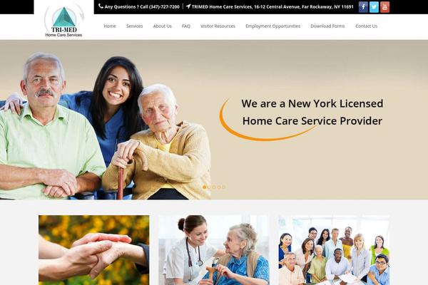 HomeCare theme site design template sample