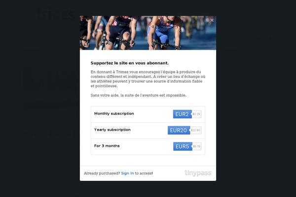 The Voux theme site design template sample