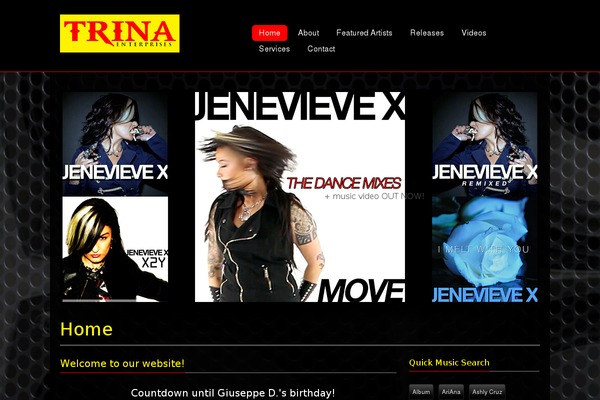 Vibration theme site design template sample