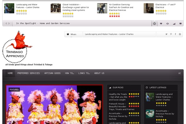 Flavor theme site design template sample