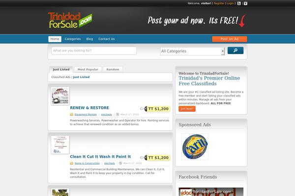 ClassiPress theme site design template sample