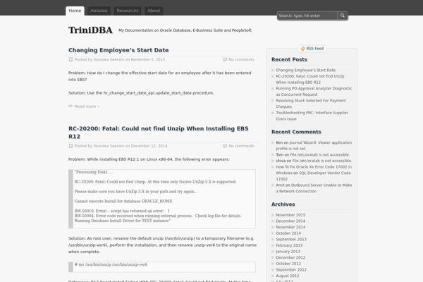 zBench theme site design template sample