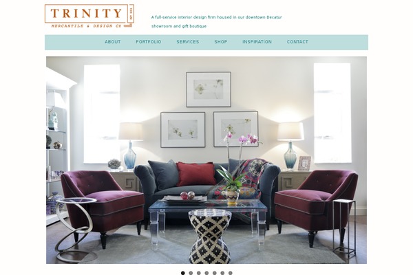 Trinity theme site design template sample
