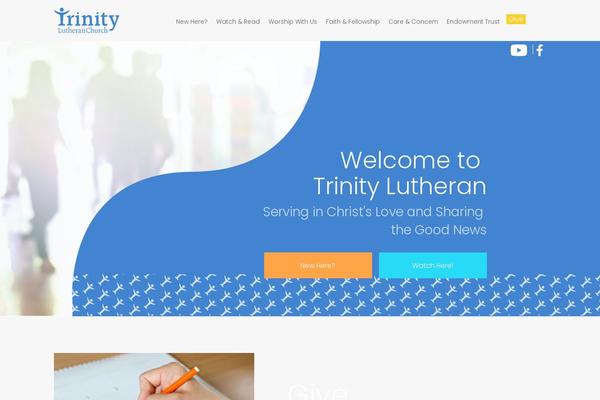 Trinity theme site design template sample
