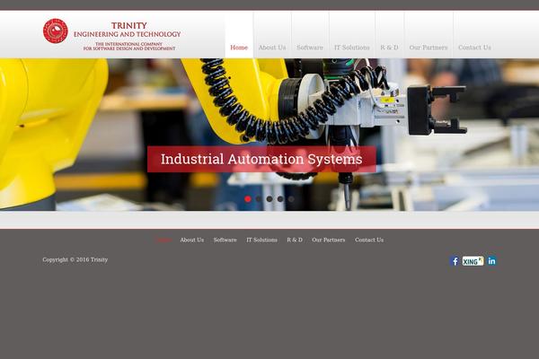 Trinity theme site design template sample