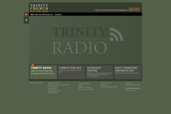 Trinity theme site design template sample
